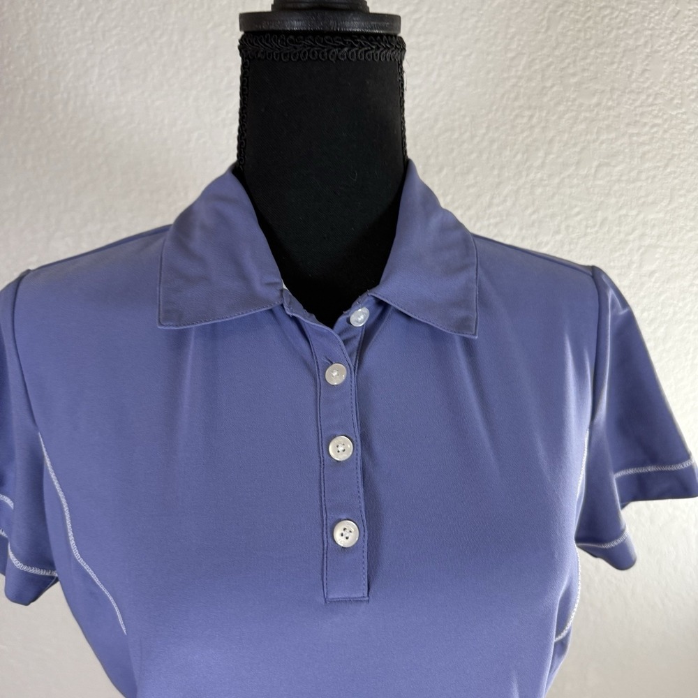 Nike Golf Womens Size Small Blue Periwinkle Dri Fit Shirt Sport Activewear - Picture 9 of 10